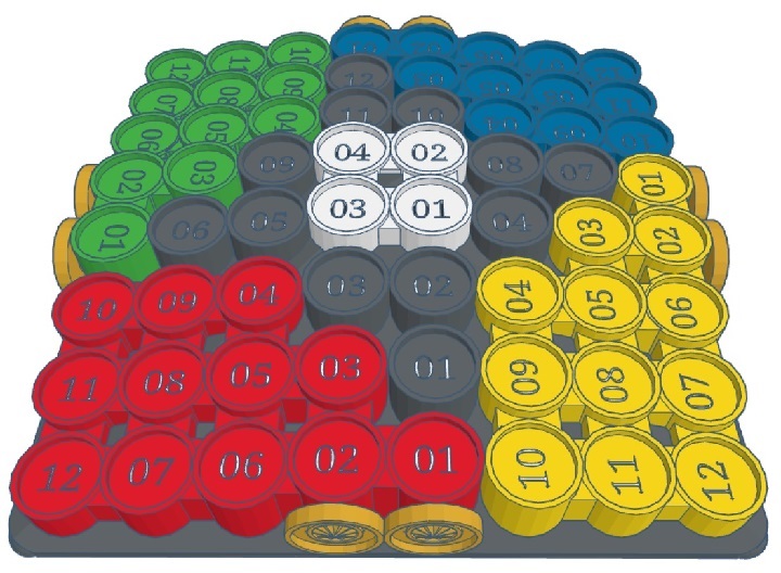 Main game board for Respect My Personal Space. 