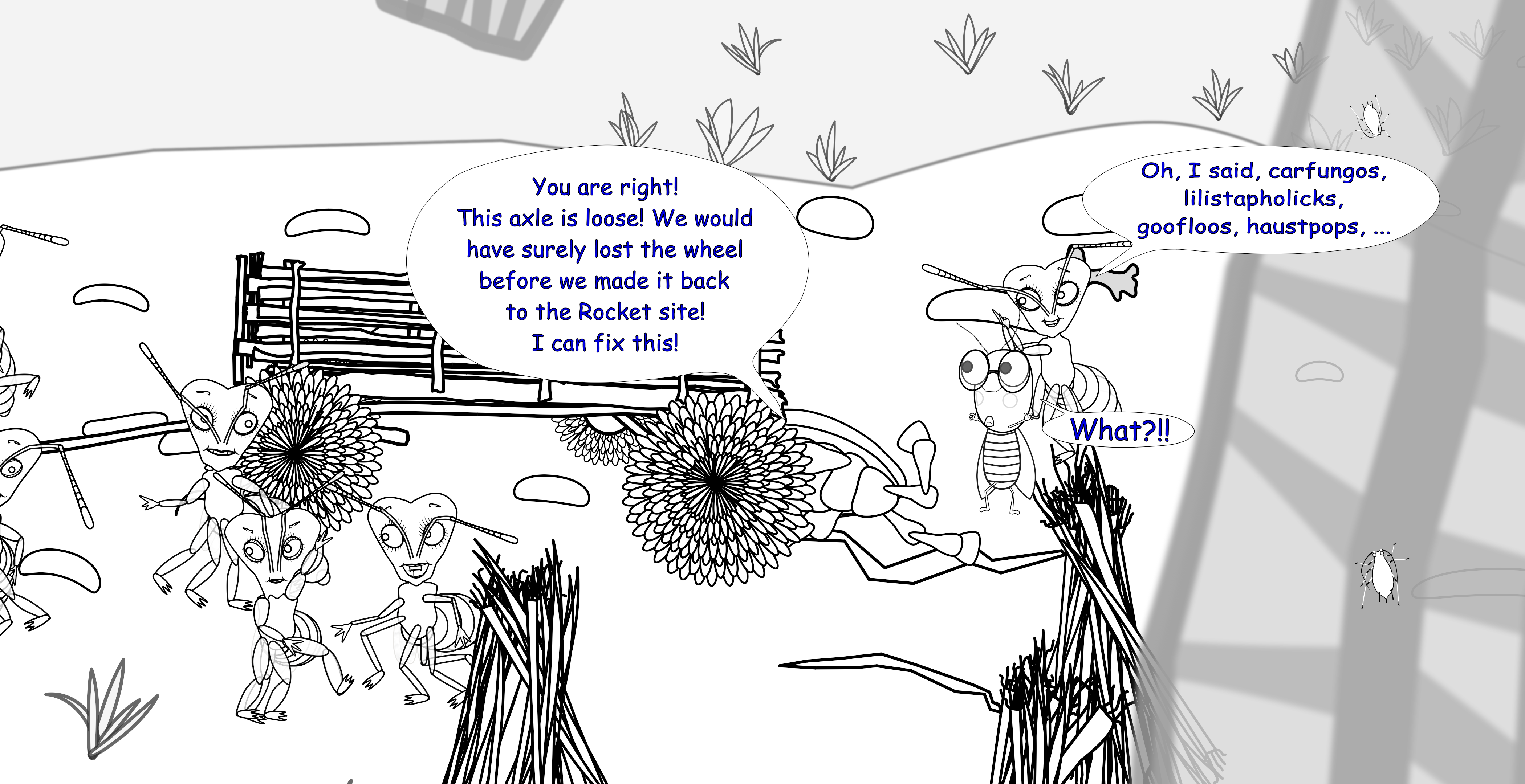 Downloadable Coloring Page of the Bugillagers