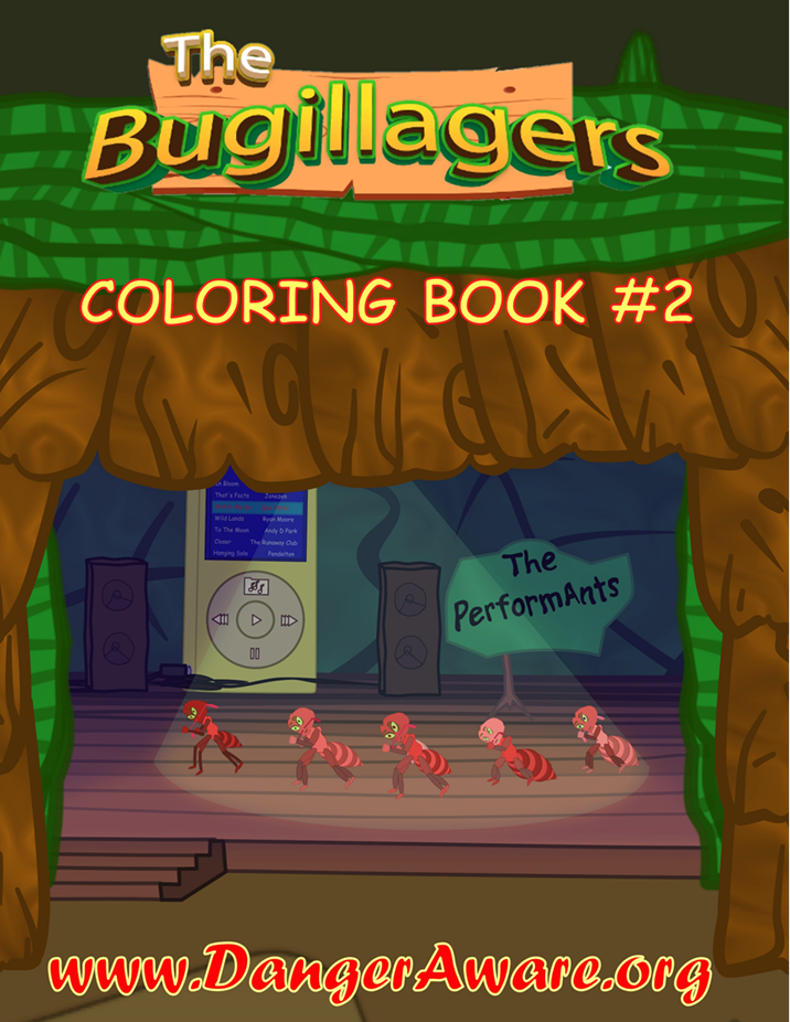 Downloadable Coloring Book of the Bugillagers PerformAnts