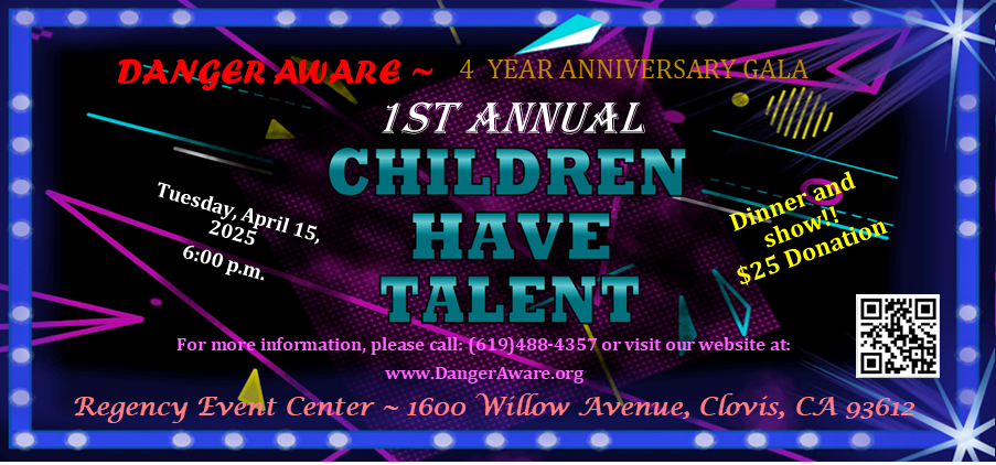 Notice Banner telling about our 4th anniversary Gala, and 1st annual Kids have talent contest.